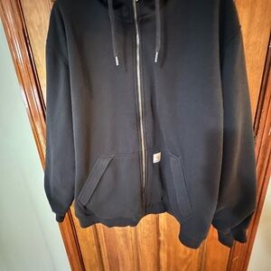 Carhartt Black Zip-Up HoodieMen's Carhart CL Loose Fit hooded zip jacket- Black